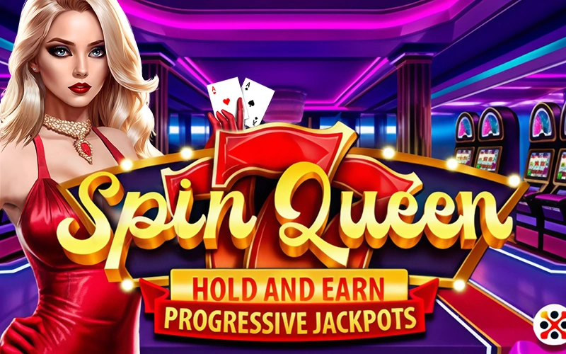 Try the Spin Queen slot at Melbet casino with progressive jackpots and the Hold and Earn feature.
