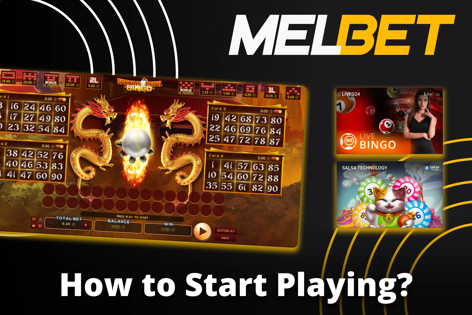 Melbet-এ Bingo সেকশন নির্বাচন করুন।