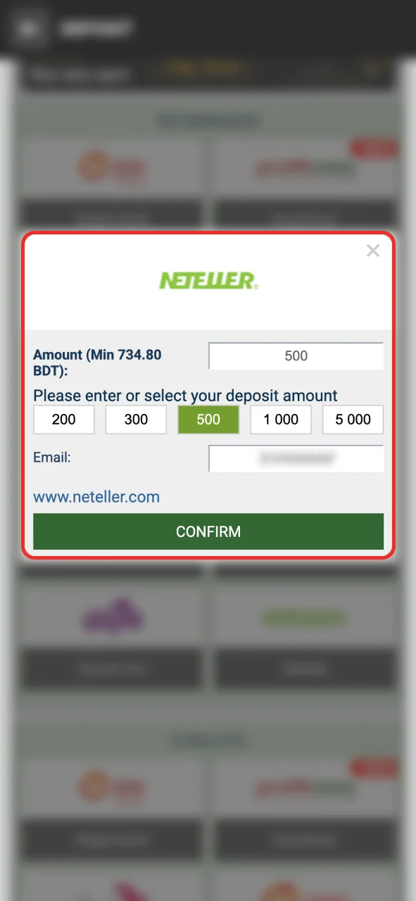 Make your first deposit at Melbet and play.