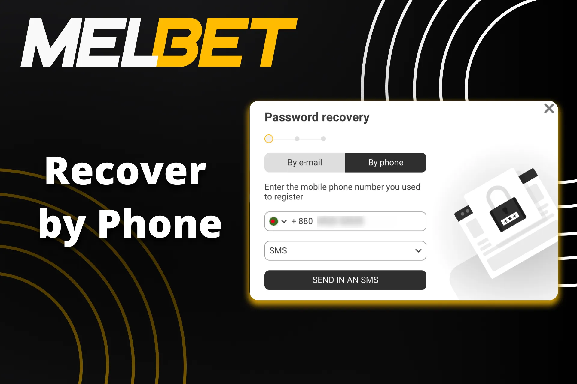 Recover your Melbet password by phone.