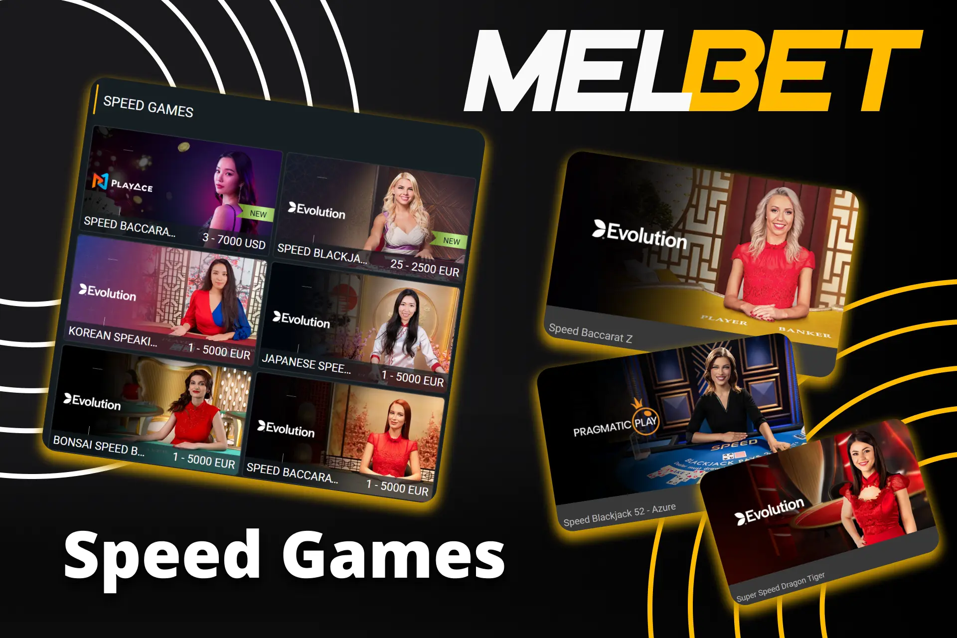 Enjoy fast-paced gambling action on the official Melbet speed tables.