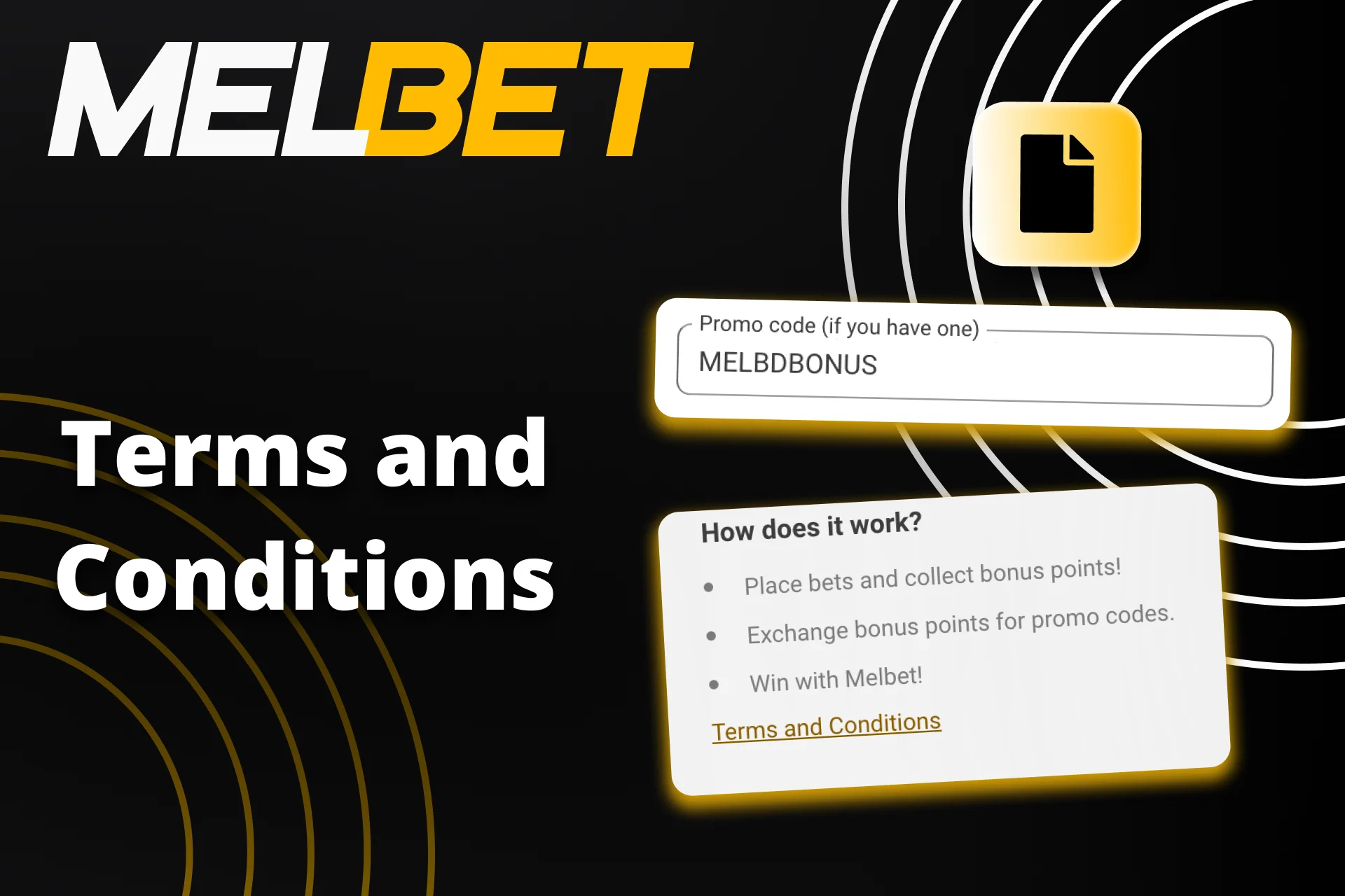 Read the Melbet promo code rules before using it.