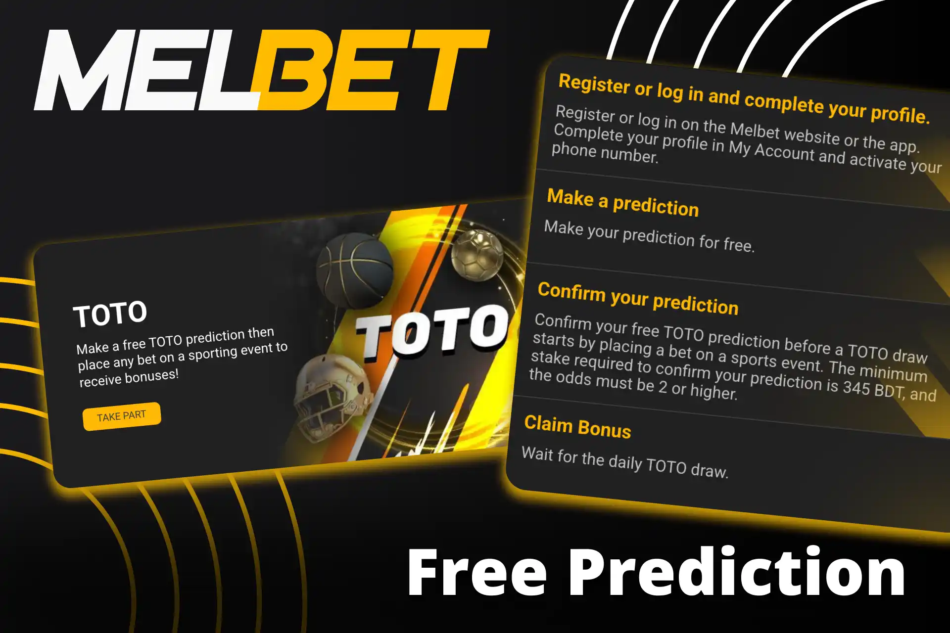 Try free TOTO predictions at Melbet and unlock rewards for accurate event picks.